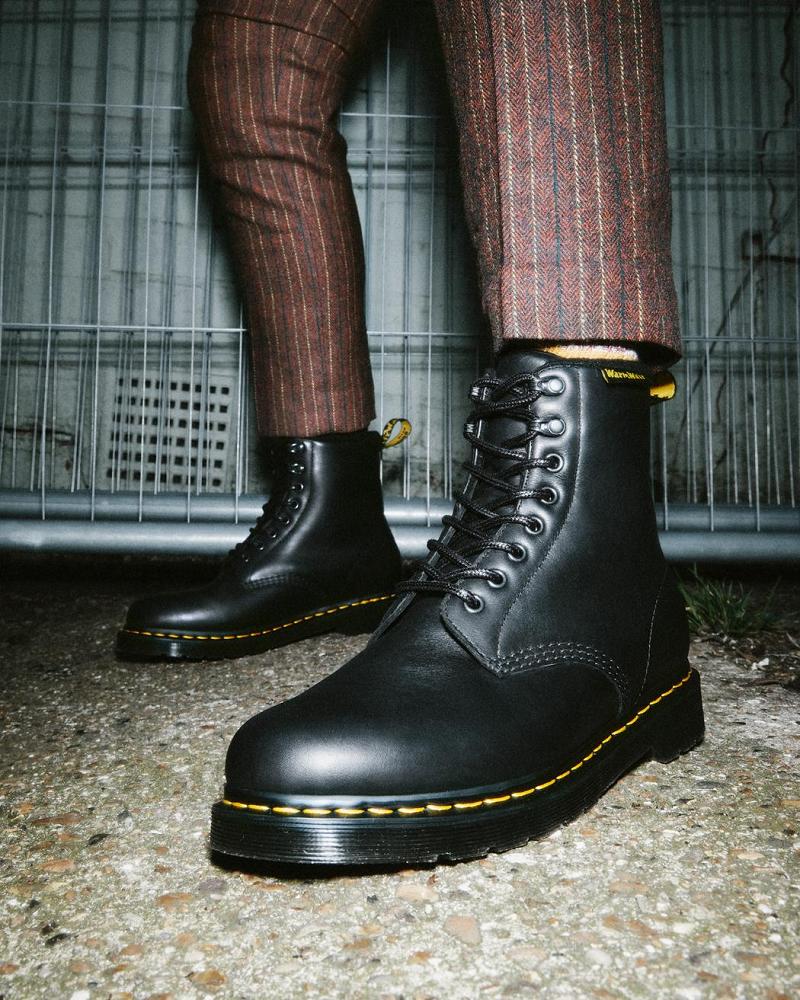 Botas de Invierno Dr Martens 1460 Pascal Warmwair Cuero Hombre Negros | MX 241YXF